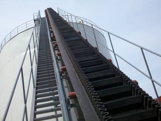 波紋擋邊帶式輸送機(jī) 波紋擋邊帶式輸送機(jī)